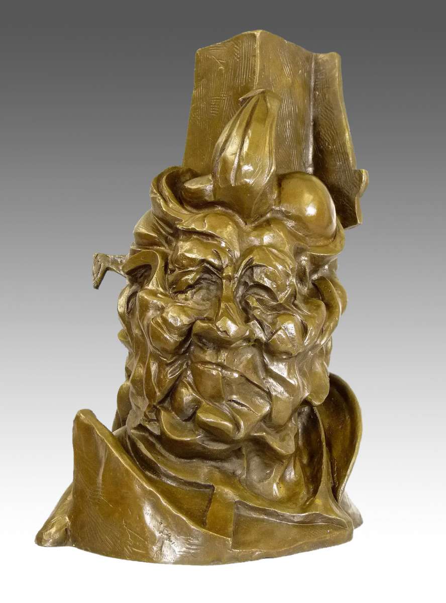 Uncommon Umberto Boccioni Bronze Bust Antigraceful