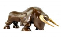 Limited Bronze Statue - Modern Bull Sculpture by Martin Klein Limited Bronze Statue - Modern Bull Sculpture by Martin Klein