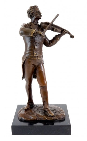 Bronze Figure - Composer Johann Strauss - Signed Milo