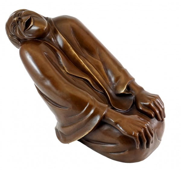 Bronze Figure - Laughing Old Woman (1937) - Ernst Barlach