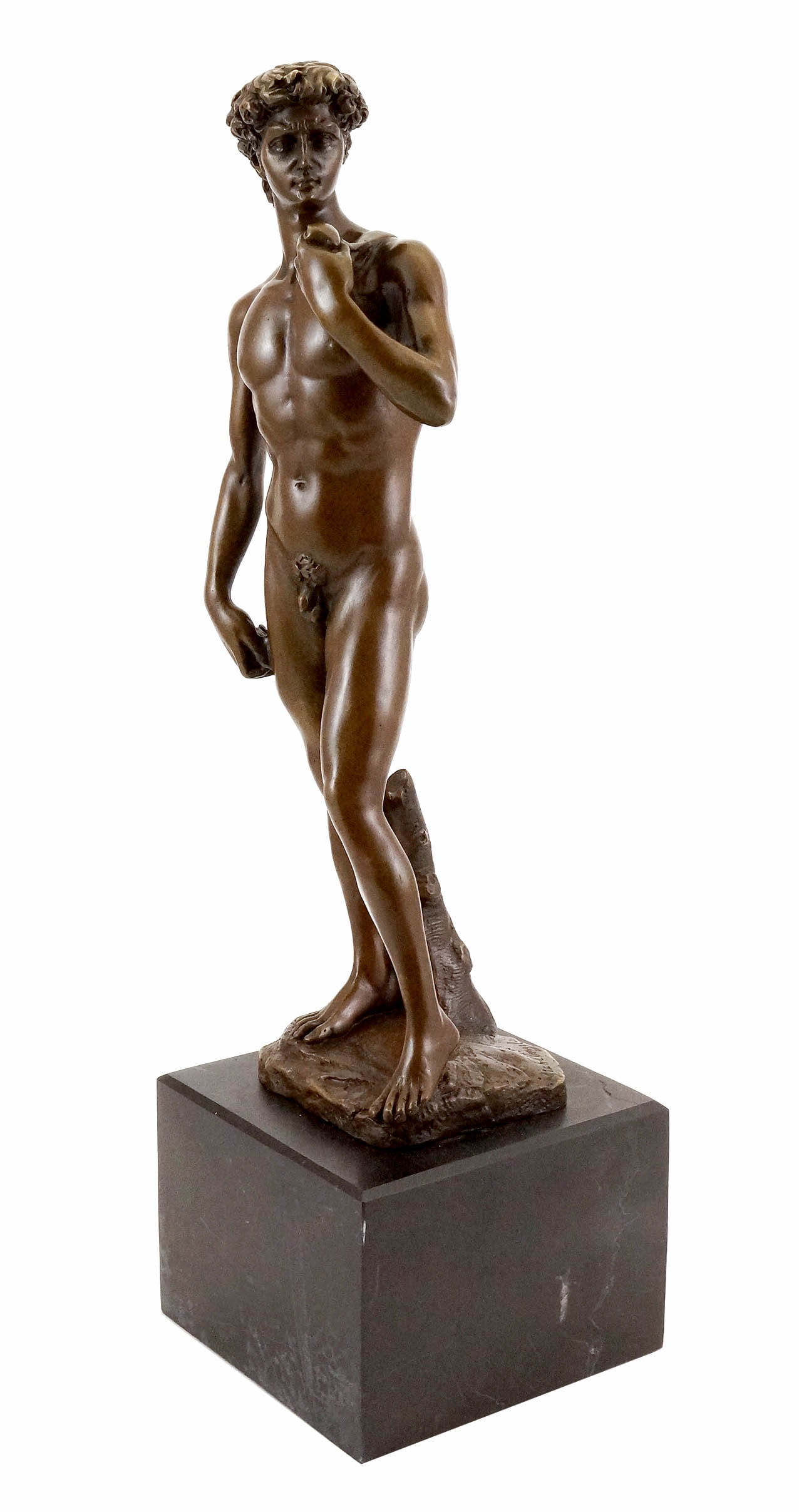 David Bronze Sculpture By