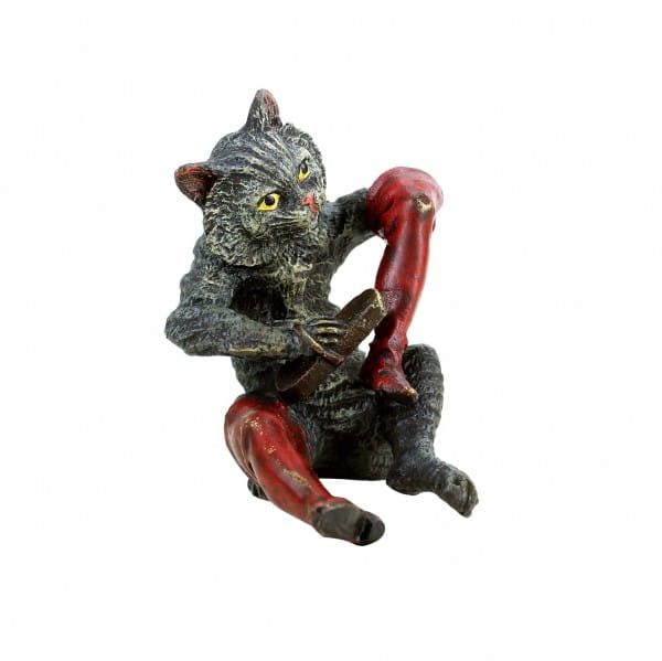 Vienne Bronze - Puss in Boots - Hand-Painted Miniature Bronze