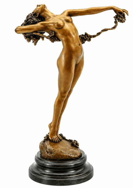 Harriet Frishmuth Bronze - The Vine - signed 1923 - statue