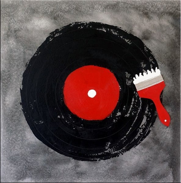 Addicted to Music / DJ-Vinyl - Acrylic Painting on Canvas