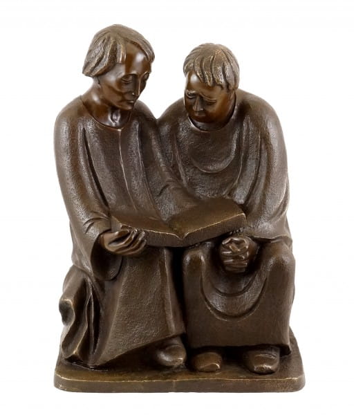 Bronze sculpture - Reading Monks (1932) - sign. Ernst Barlach