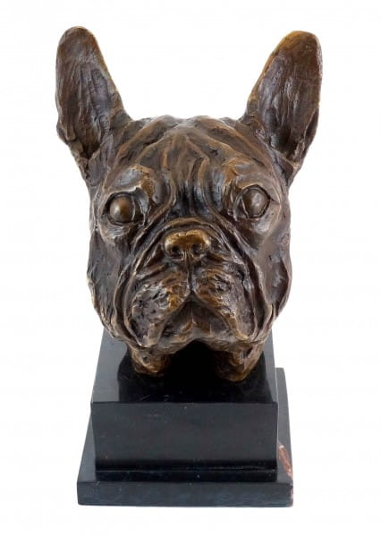 French Bulldog / Bully - Bronze Statue - signed by Milo