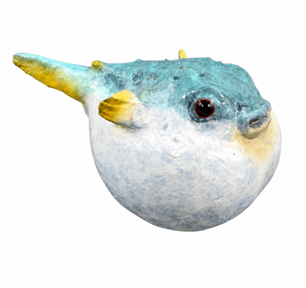 Puffer Fish Statue - by Martin Klein - Figurine Animal