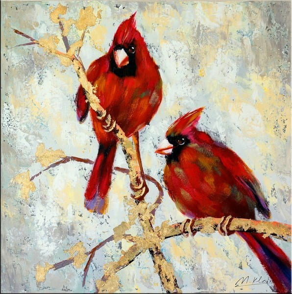 The Bird Wedding - Oil Painting on Canvas - Martin Klein