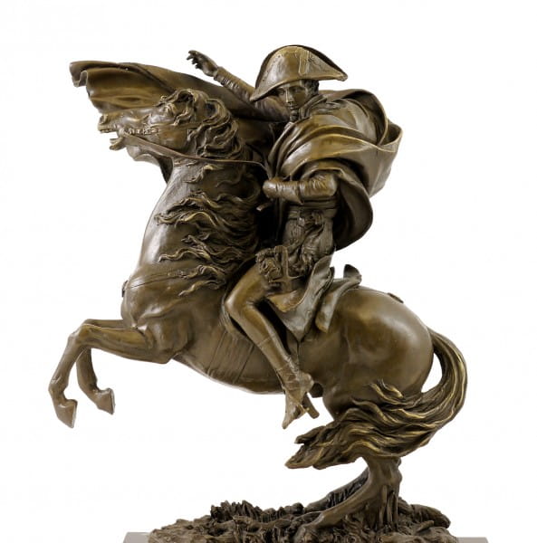 Bronze Figure - Napoleon on Horseback - signed Claude
