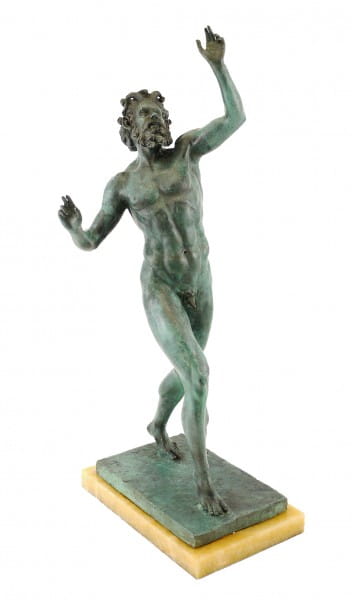 Antique Bronze Figure - Fauno Danzante/Dancing Faun of Pompeii