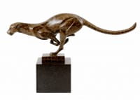 Bronze Cheetah Statue - Cheetah Statue - signed Milo Bronze Cheetah Statue - Cheetah Statue - signed Milo