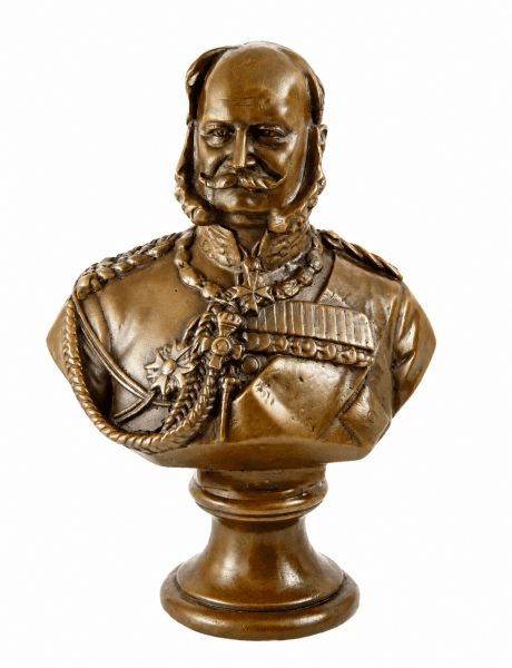 William I.- German Emperor Bronze bust signed
