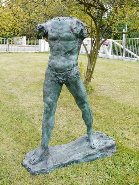 Large Sculpture Bronze - The Walking Man - 1900, signed A. Rodin