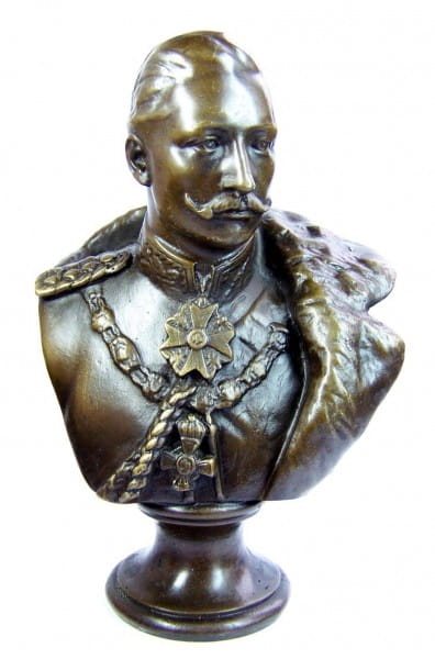 William II. - German Emperor bronze bust signed 