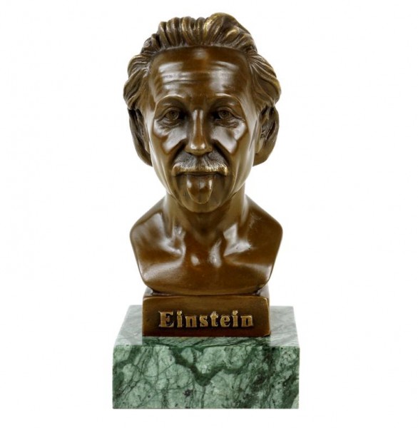 Albert Einstein Bust - Einstein’s Tongue - Bronze Figurine
