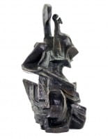 The Cello Player (1912–1913) - Otto Gutfreund - Cubism Sculpture - Cellista The Cello Player (1912–1913) - Otto Gutfreund - Cubism Sculpture - Cellista