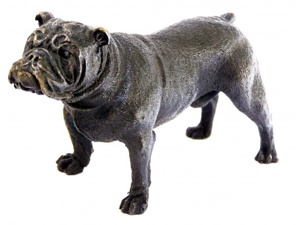 Little british Bulldog Bronze - Animal Vienna Bronze