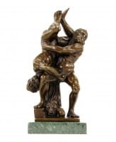 Homoerotic Bronze Statue - Belligerence - Signed Milo Homoerotic Bronze Statue - Belligerence - Signed Milo