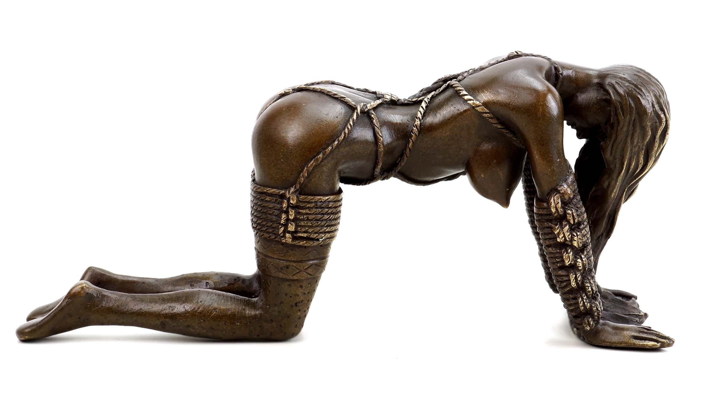 Carved horn erotic figures africa