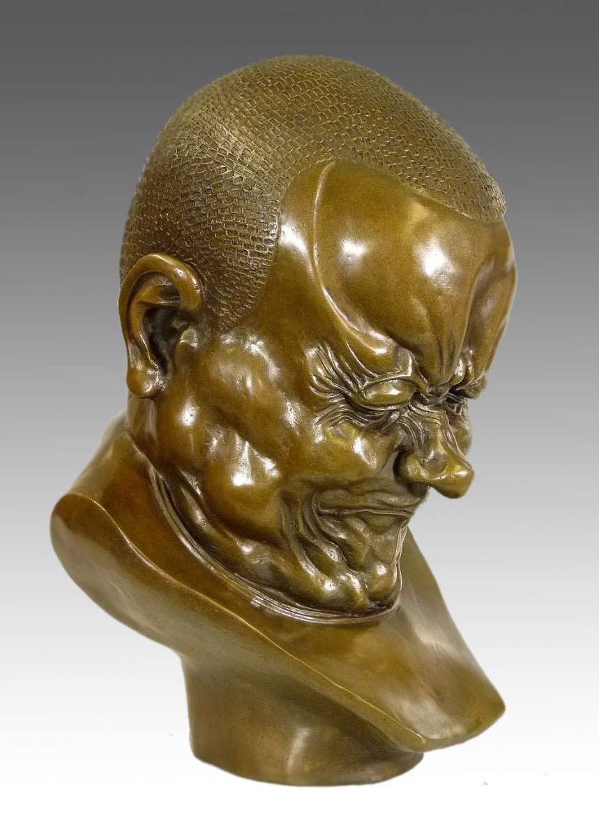 専用　bronze sculpture Franz Xaver Messerschmidt - Arch Villain - Bronze Sculpture