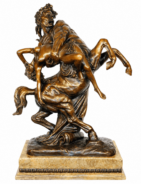 Centaur Statue - Greek Sculpture - C.B. Aibert signed
