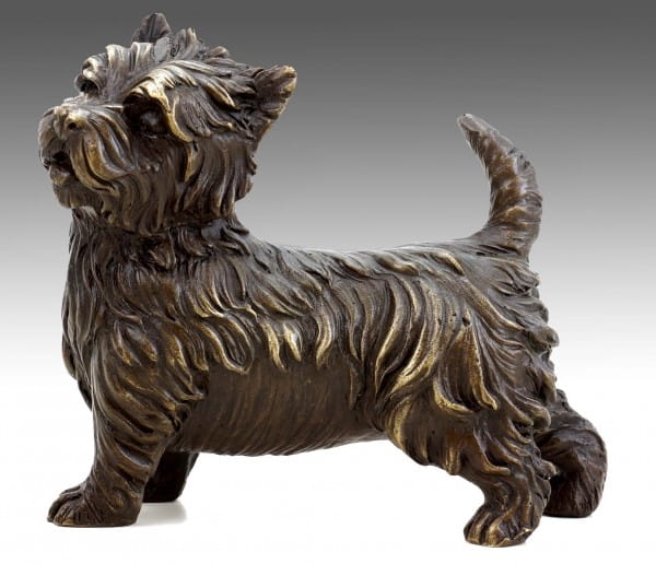 West Highland Terrier - Animal Sculpture - Bronze Dog - Milo