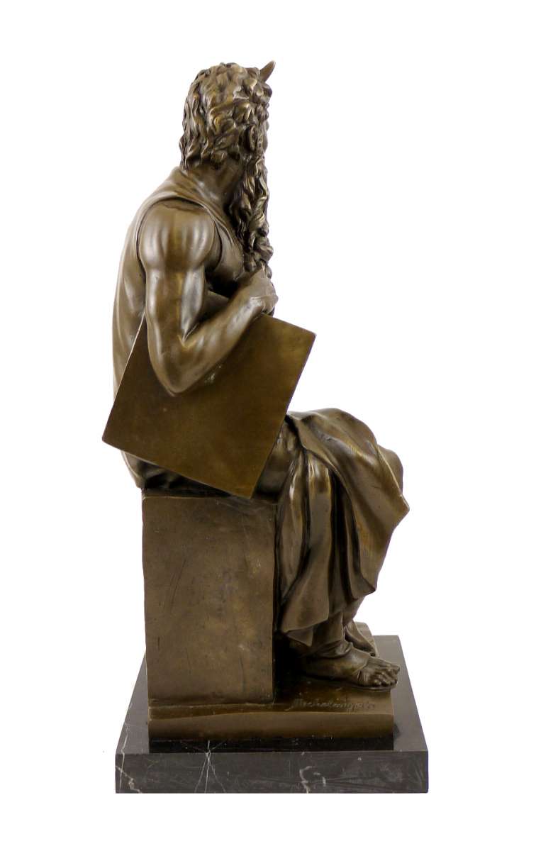 Moses Greek outlets Mythology Statue, Old Bronze