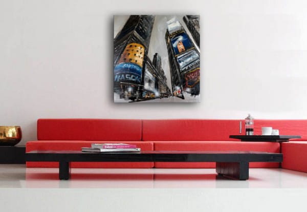 Spectaculars at Times Square - Oil on Canvas - M. Klein