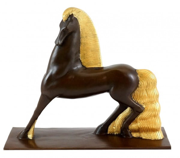 Art Deco Bronze Figurine - Le Cheval - Alex Kéléty