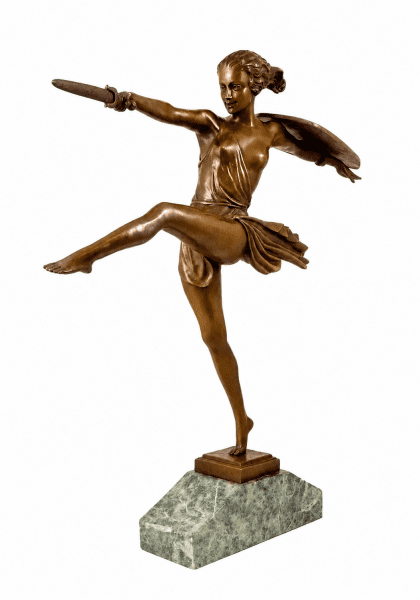 Art Deco Figurines - The Amazon - Pierre le Faguays