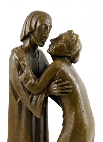 Modern Bronze Statue - The Reunion - 1930 - Ernst Barlach