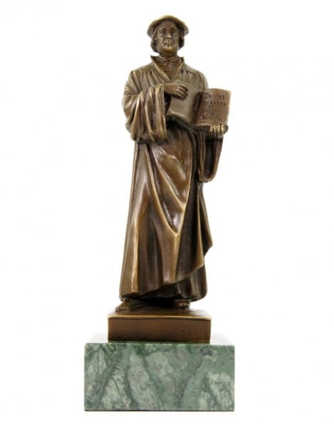 Martin Luther Statue - Vintage Bronze Sculpture - Milo