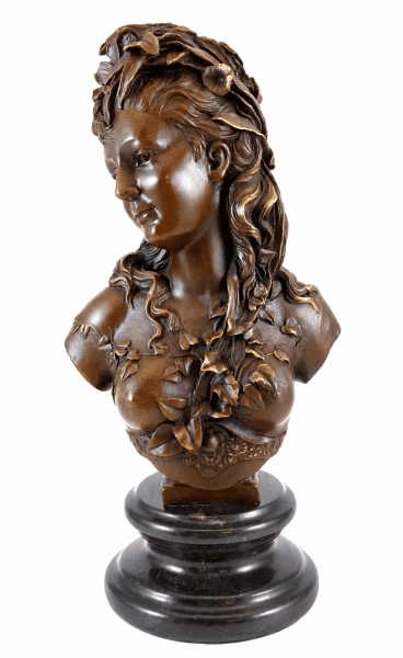 Art Nouveau Statue - Bust of Flora (1865-70) - A. Carrier