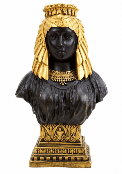 Cleopatra Statue - signed Milo - Bronze Sculpture
