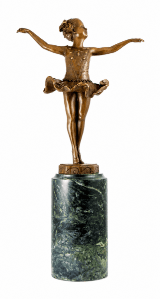 Art Deco Figure - Little Ballerina - Ferdinand Preiss sculpture