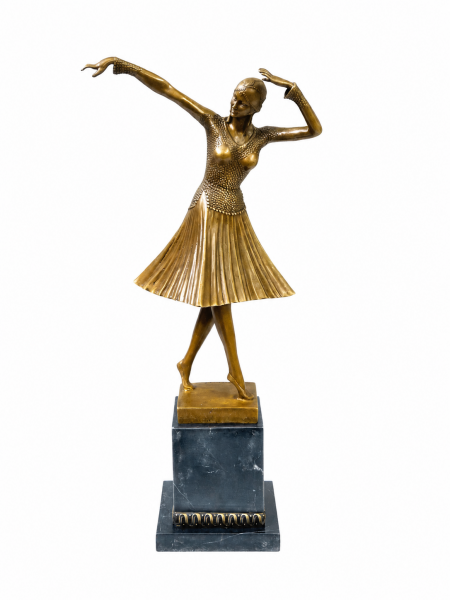 Demetre Chiparus Sculptures - Chiparus Bronze statue