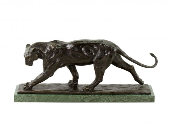 Animal Sculpture - Walking Panther (1904) - Bugatti - Bronze Figurine
