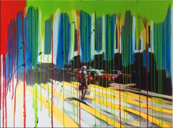 Walking Alone - Modern Art - Acrylic Painting on Canvas