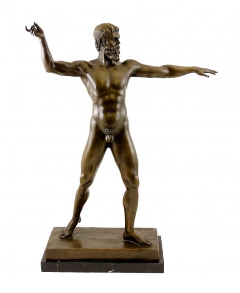 Mythology Bronze Sculpture - Zeus - signed B. Thorvaldsen