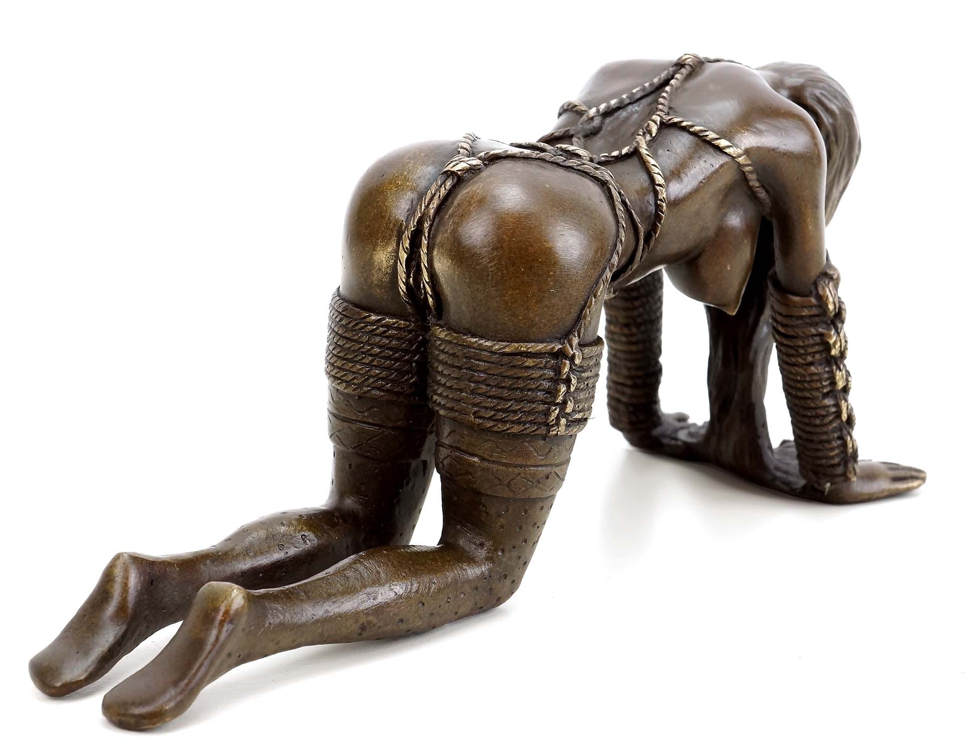 Carved horn erotic figures africa