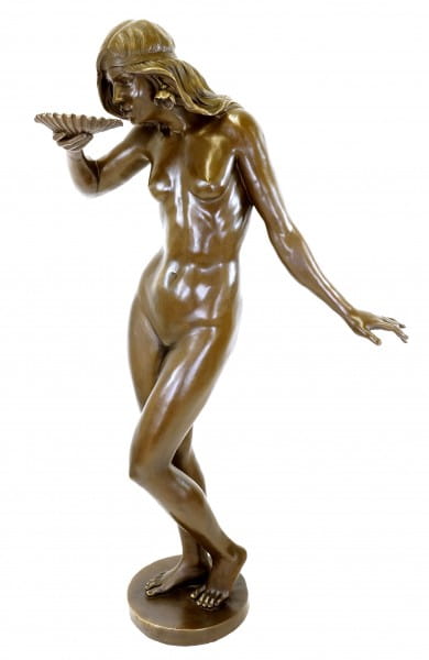 Girl Drinking from a Shell - Garden Statue tall - E. McCartan