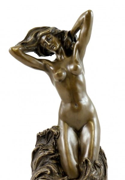 Female Nude Bronze - Baigneuse - 1880, signed Auguste Rodin