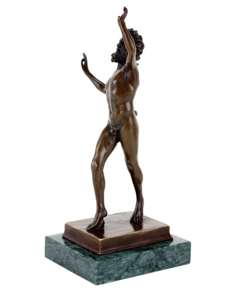Fauno Danzante from Pompeji - Bronze Dancing Faun - Sign. Milo