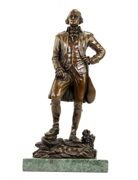 George Washington Statue - Bronze Figurine - Signed Milo