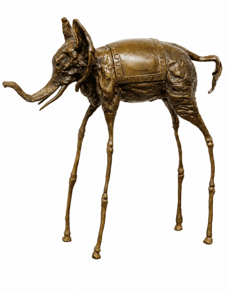 Surreal Bronze Sculpture - Space Elephant - Salvador Dali